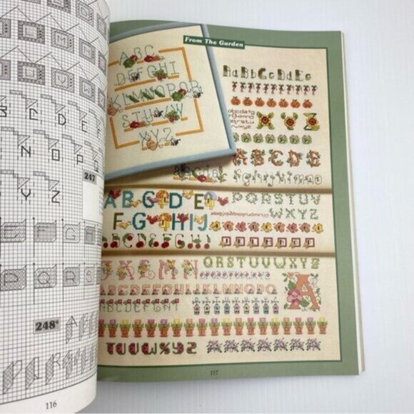 365 Alphabets Cross Stitch All Through the Year Book Emboridery Patterns 1997 - Picture 3 of 13